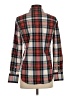 J.Crew 100% Cotton Argyle Red Long Sleeve Blouse Size P (estimated, petite) - photo 2
