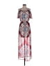 As U Wish 100% Polyester Paisley Pink Red Casual Dress Size S - photo 1