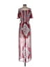 As U Wish 100% Polyester Paisley Pink Red Casual Dress Size S - photo 2