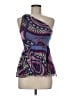 Tibi 100% Silk Blue Sleeveless Silk Top Size 6 - photo 1