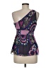 Tibi 100% Silk Blue Sleeveless Silk Top Size 6 - photo 2
