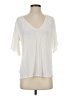 Bordeaux Ivory Short Sleeve Blouse Size XS - photo 1