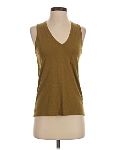 Madewell Whisper Cotton V-Neck Pocket Tank (view 1)