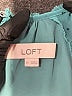 Ann Taylor LOFT 100% Polyester Teal Sleeveless Blouse Size M - photo 7