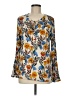 DR2 100% Rayon Ivory Long Sleeve Blouse Size M - photo 1