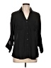 Express 100% Polyester Black 3/4 Sleeve Blouse Size L - photo 1