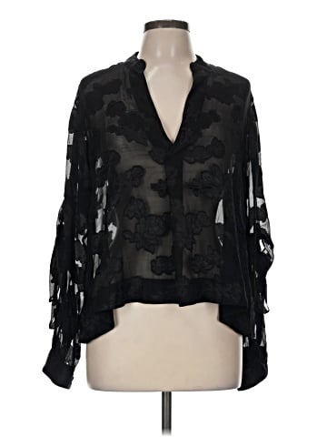 Club Monaco 3/4 Sleeve Silk Top (view 1)