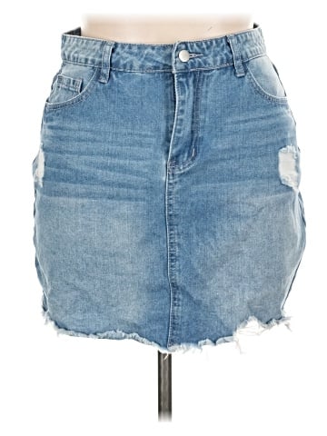 Unbranded Denim Skirt (view 1)