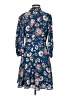 Eliza J 100% Polyester Floral Blue Casual Dress Size 4 - photo 2