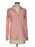 Equipment Polka Dots Orange Long Sleeve Blouse Size S - photo 1