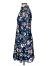 Eliza J 100% Polyester Floral Blue Casual Dress Size 4 - photo 5