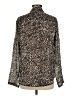 Bella Dahl 100% Rayon Animal Print Black Long Sleeve Blouse Size M - photo 2