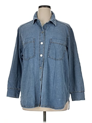 Jane and Delancey 3/4 Sleeve Button-Down Shirt (view 1)
