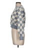 Sincerely Jules Checkered-gingham Blue Pullover Sweater Size M - photo 5