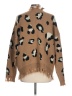 Entro 100% Acrylic Animal Print Brown Pullover Sweater Size L - photo 2