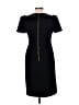 Calvin Klein Solid Black Casual Dress Size 10 - photo 2