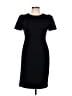 Calvin Klein Solid Black Casual Dress Size 10 - photo 1