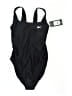 Reebok Solid Black One Piece Swimsuit Size M - photo 1