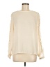Who What Wear 100% Polyester Ivory Long Sleeve Blouse Size M - photo 1
