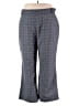 ModCloth Plaid Gray Dress Pants Size 22 - photo 1