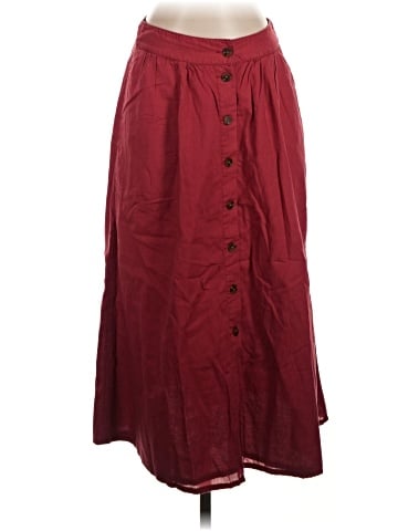 Madewell Palisade Button-Front Midi Skirt (view 1)