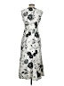 Calvin Klein Graphic White Gray Cocktail Dress Size 4 - photo 2