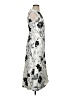 Calvin Klein Graphic White Gray Cocktail Dress Size 4 - photo 4