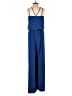 Gilli Solid Blue Jumpsuit Size M - photo 2