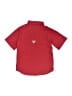 Columbia 100% Polyester Solid Red Short Sleeve Button-Down Shirt Size 8 - photo 2