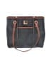 Dooney & Bourke Gray Black Leather Tote One size - photo 1