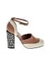 MARNI Color Block Ivory Brown Heels Size EU (IT) 39 1/2 / US 9 1/2 - photo 1
