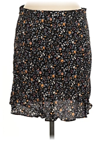 Madewell Mini Slip Skirt in Folkmagic Floral (view 2)