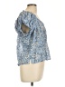 Habitual Blue Short Sleeve Blouse Size XL (4) - photo 4