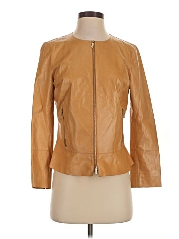 Lafayette 148 New York Leather Jacket (view 1)