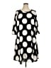 Lane Bryant 100% Polyester Polka Dots Black Casual Dress Size 14 - 16 Plus - photo 1