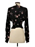 Forever 21 Black Long Sleeve Blouse Size S - photo 2