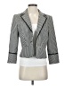 Bebe 100% Polyester Houndstooth Gray Blazer Size 8 - photo 1