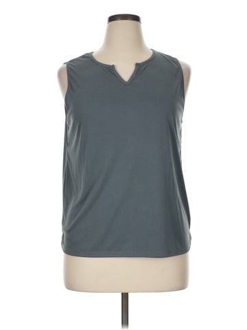 Green Envelope Sleeveless Top (view 1)