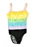 Longitude Tie-dye Black One Piece Swimsuit Size 10 - photo 1