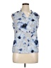 Calvin Klein Blue Sleeveless Blouse Size XL - photo 1