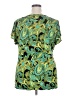 Volume One Green Short Sleeve Blouse Size 2X (estimated) - photo 2