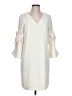 CeCe 100% Polyester Solid Ivory Casual Dress Size 10 - photo 1