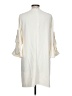 CeCe 100% Polyester Solid Ivory Casual Dress Size 10 - photo 2