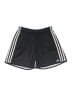 Adidas 100% Polyester Stripes Silver Athletic Shorts Size M - photo 1