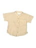 Zara Solid Tan Short Sleeve Button-Down Shirt Size 9-12 mo - photo 1