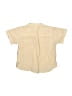 Zara Solid Tan Short Sleeve Button-Down Shirt Size 9-12 mo - photo 2
