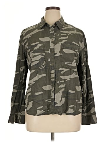 Express Long Sleeve Button-Down Shirt (view 1)
