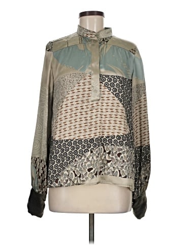 ETRO Long Sleeve Silk Top (view 1)