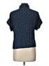 Love Notes 100% Rayon Polka Dots Blue Short Sleeve Blouse Size L - photo 2