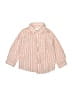 Zara Stripes Orange Long Sleeve Button-Down Shirt Size 12-18 mo - photo 1